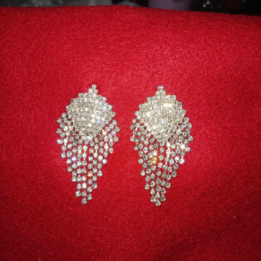 Beautiful sparkling earrings